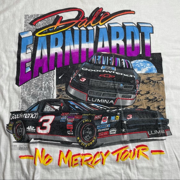 VTG Dale Earnhardt No Mercy Tour Nightgown Shirt - Picture 2 of 16